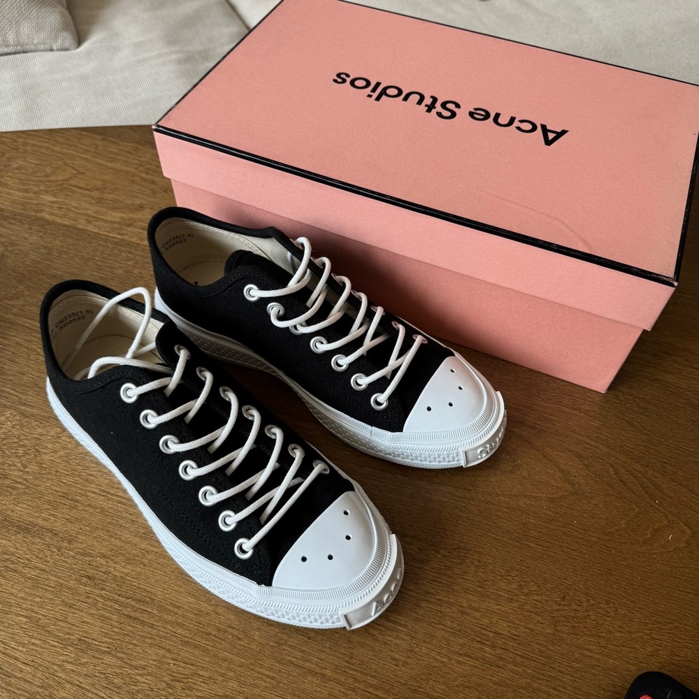 NWT Acne Black and White Sneakers